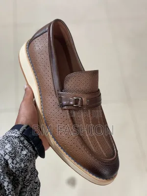 Loafers With Pebbled Leather