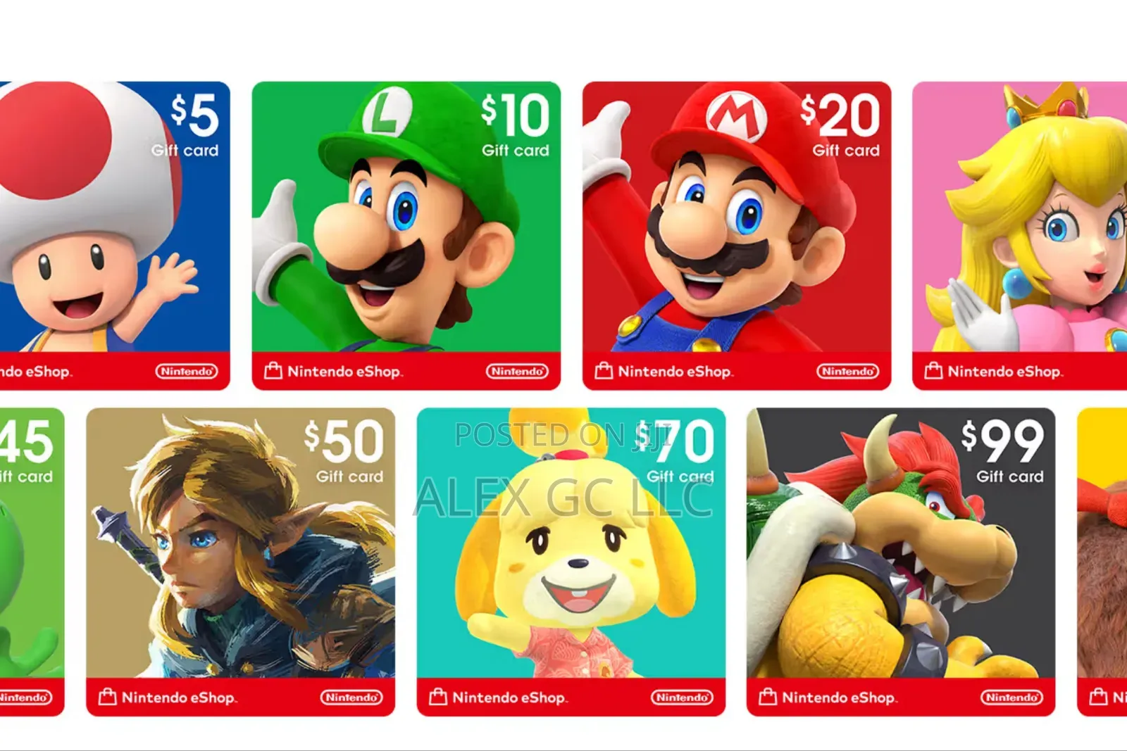 Nintendo Gift Card