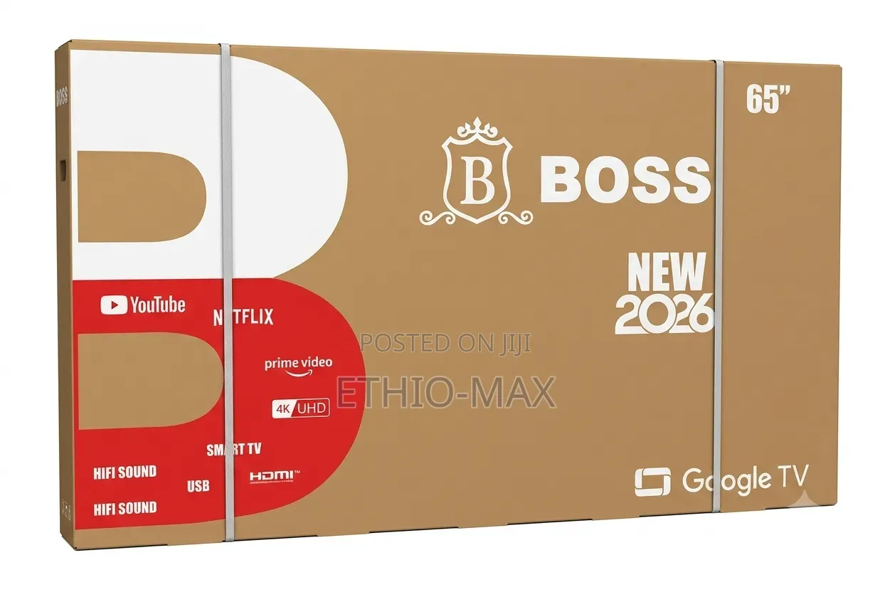 Boss TV 65" Smart Google TV UHD QLED 2026 – Bigger Screen, Brillian