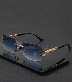 Luxury Gold Metal Square Sunglasses