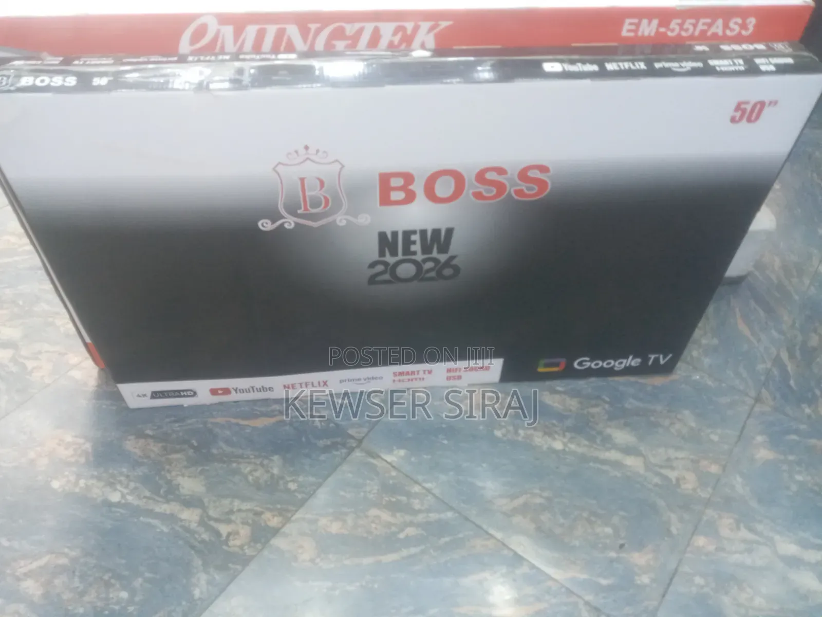 Boss 50inch TV Smart Android New 20 26