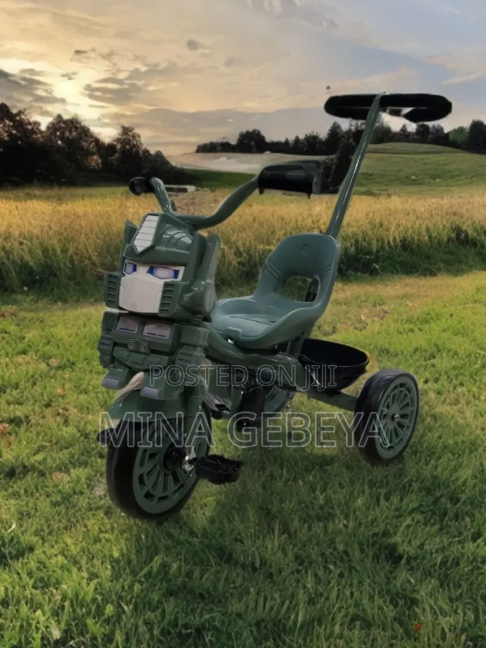 Baby Musical Tricycle With Parent Handle