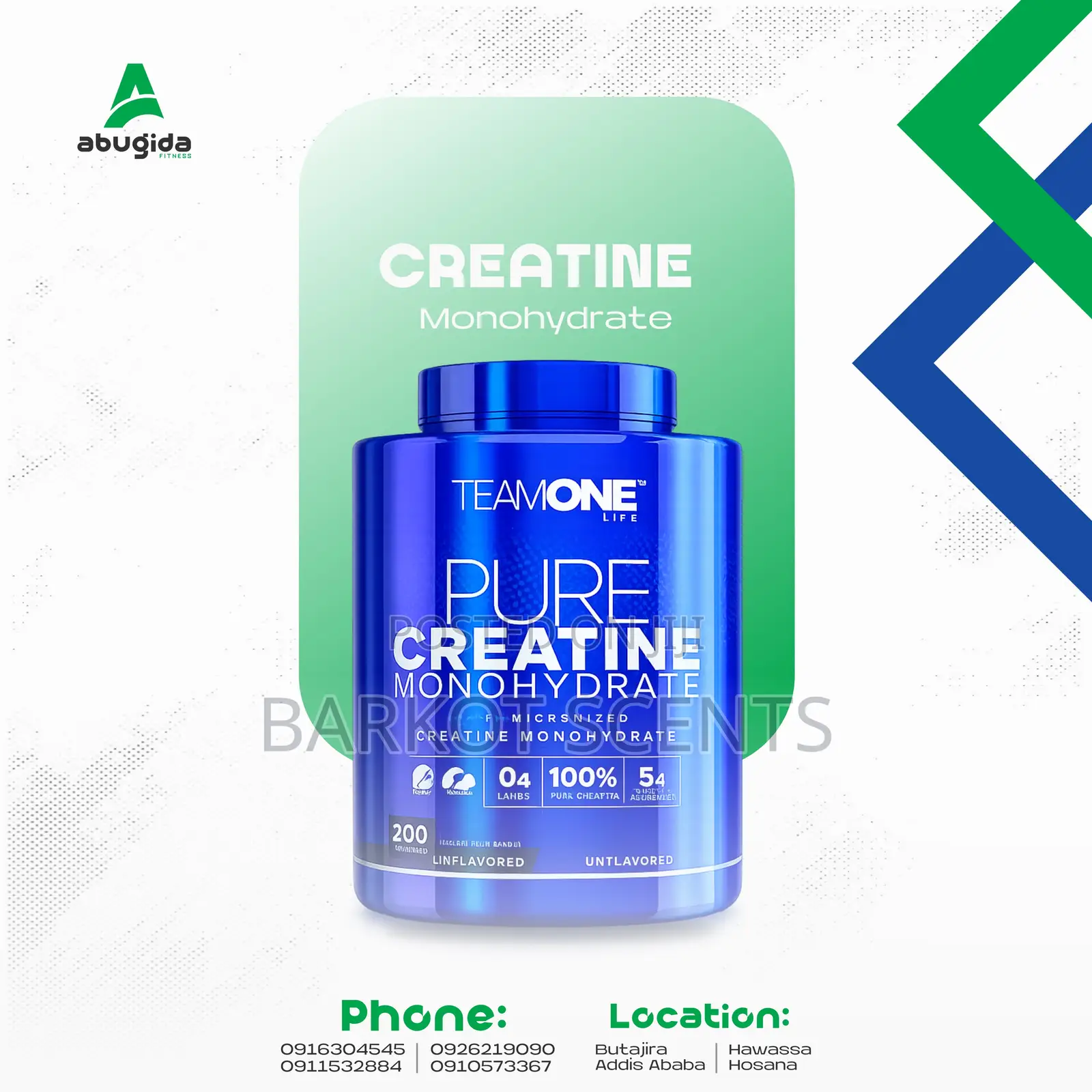 Creatine Monohydrate 300 Gram and 1 Kg