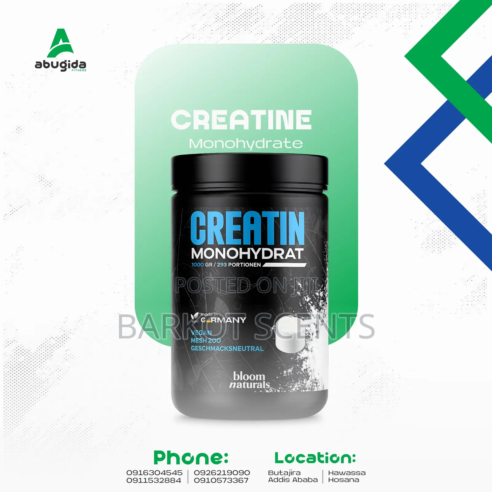 Creatine Monohydrate 300 Gram and 1 Kg