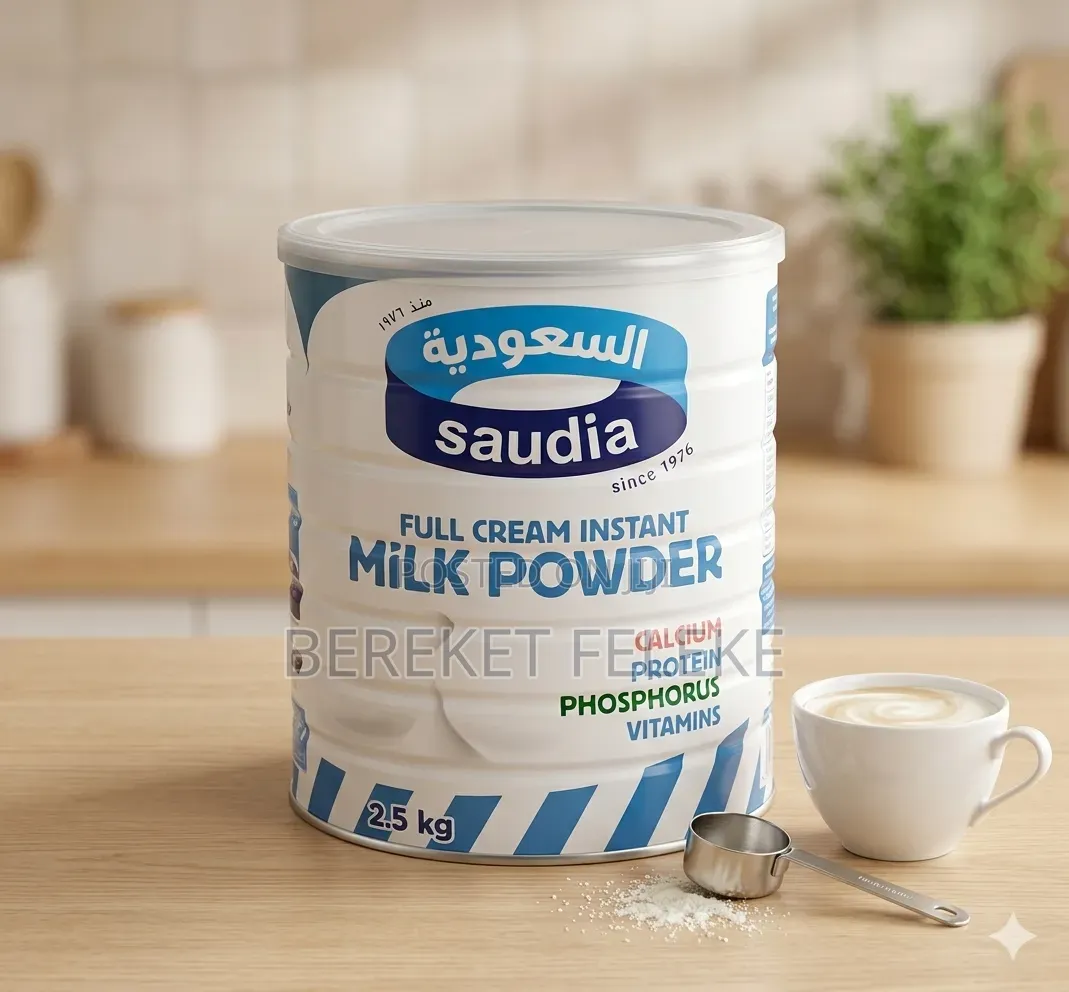 Original Saudia Milk Powder 2.5kg Tin (New Stock) - Addis Ababa