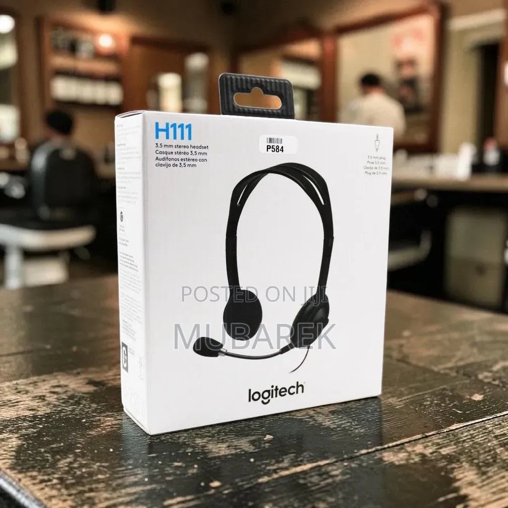 Logitech H111 Stereo Headset With Noise-Canceling Mic (3.5mm)