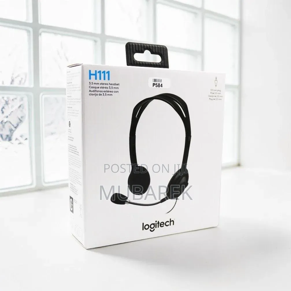 Logitech H111 Multi-Device Wired Headset With Boom Microphone