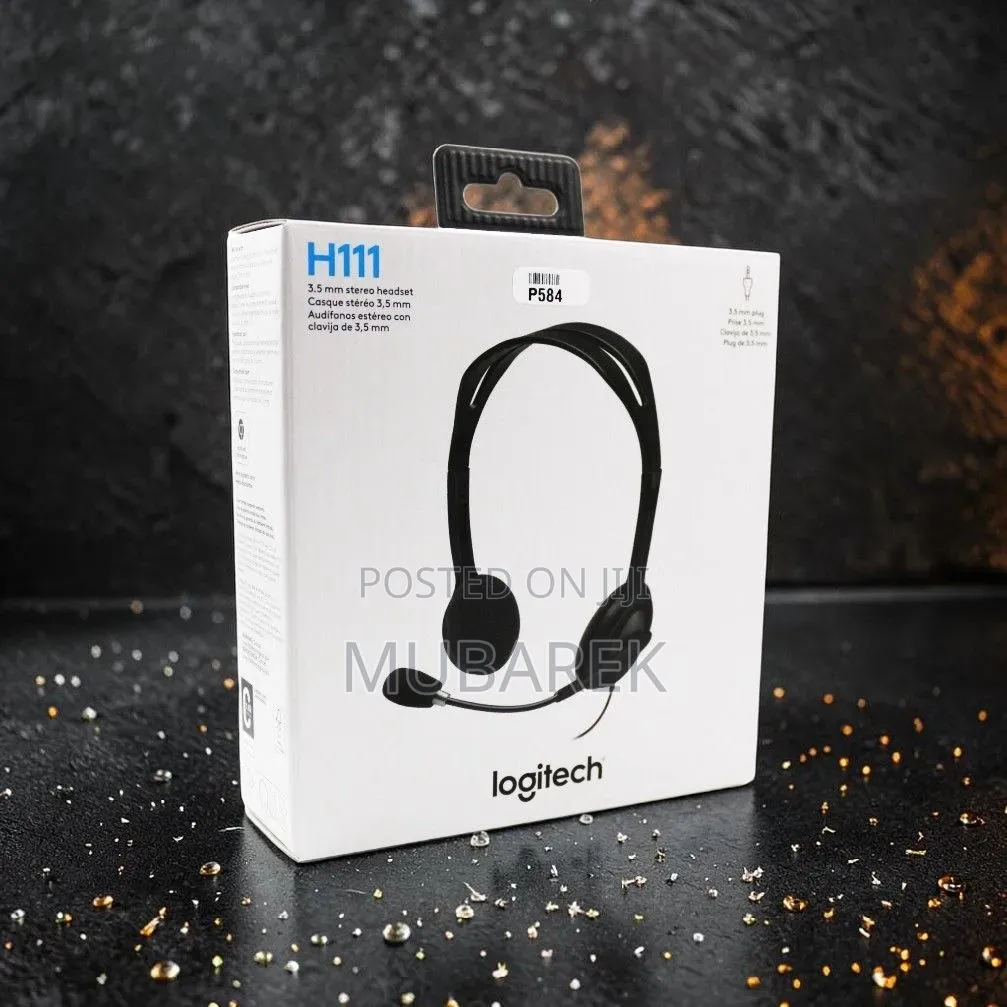 Logitech H111 Wired 3.5mm Headphone – Light, Clear Reliable