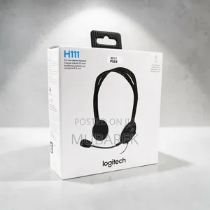 Official Logitech H111 Stereo Headset – 3.5mm Audio Jack