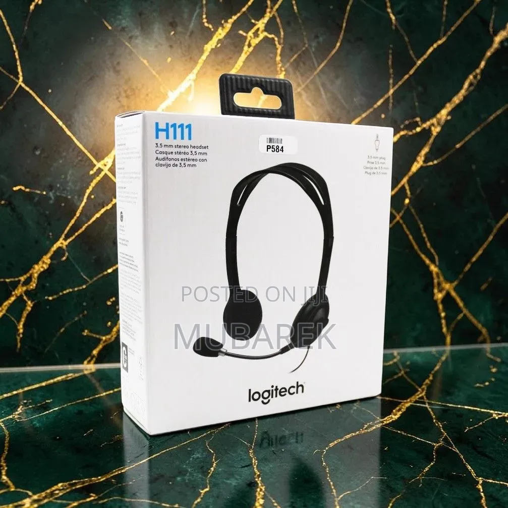 Logitech H111 Lightweight on-Ear Headset With Noise-Filtering Mic