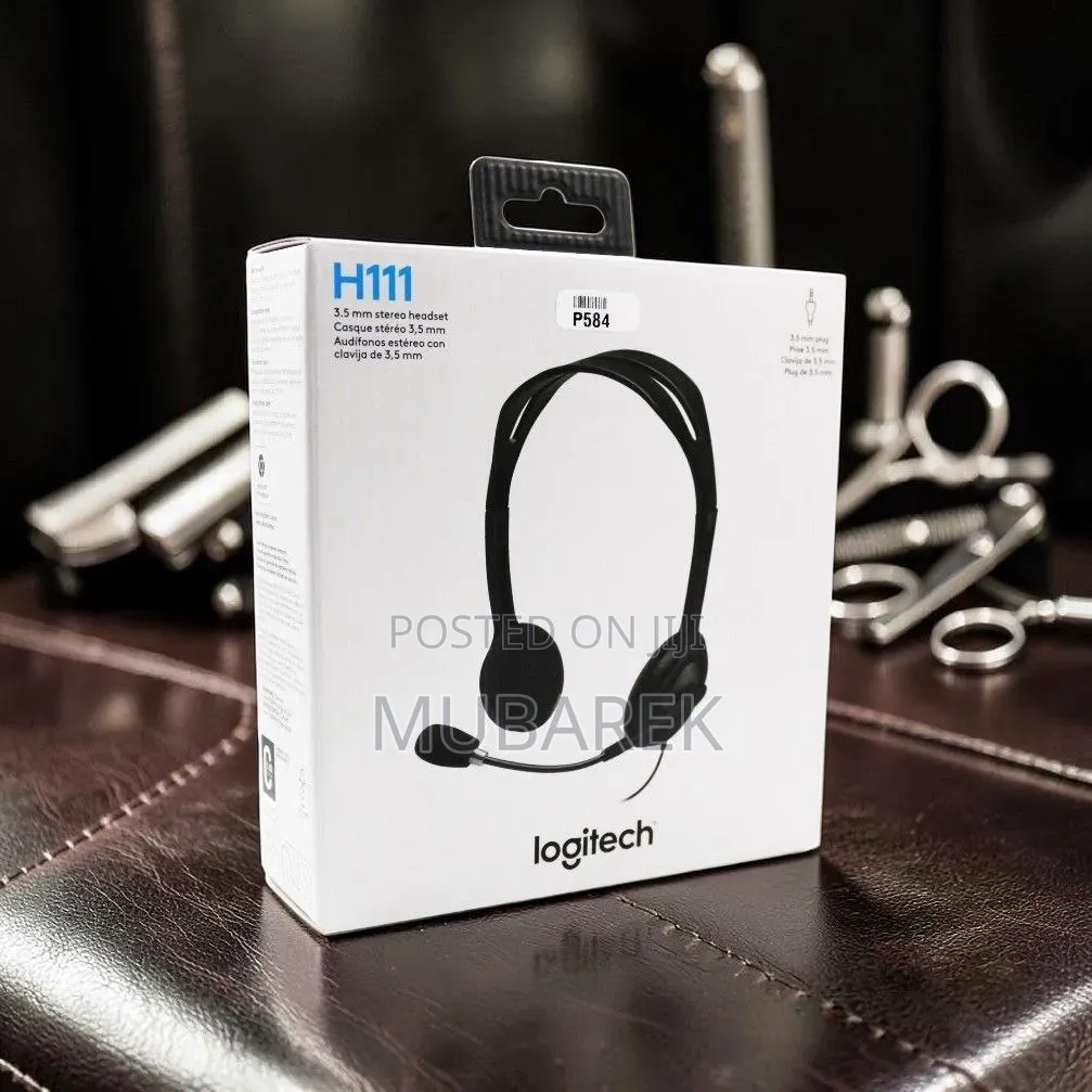 Logitech H111 Universal 3.5mm Stereo Headset – Black