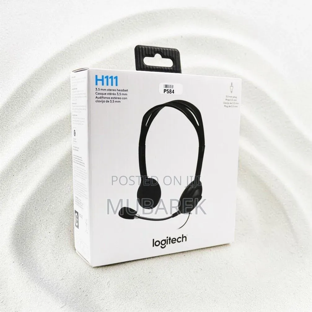 Authentic Logitech H111 Stereo Headset – Universal Audio Jack