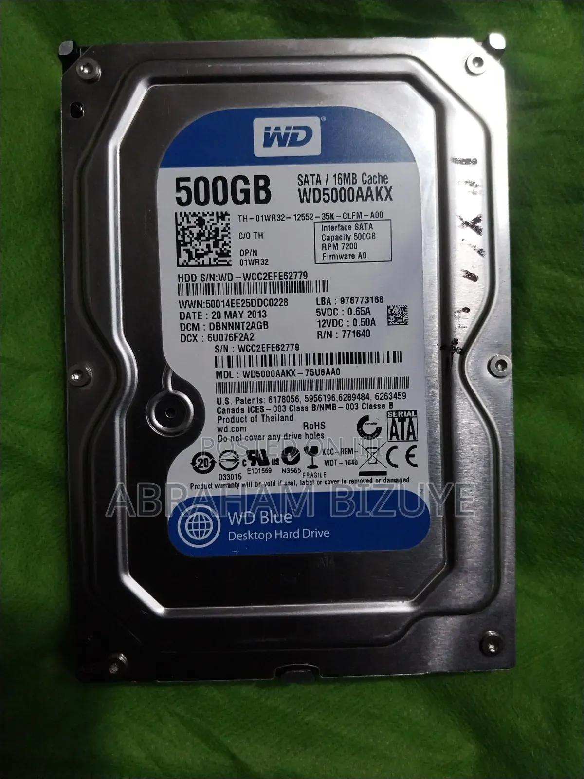 WD 500GB Hard Disk