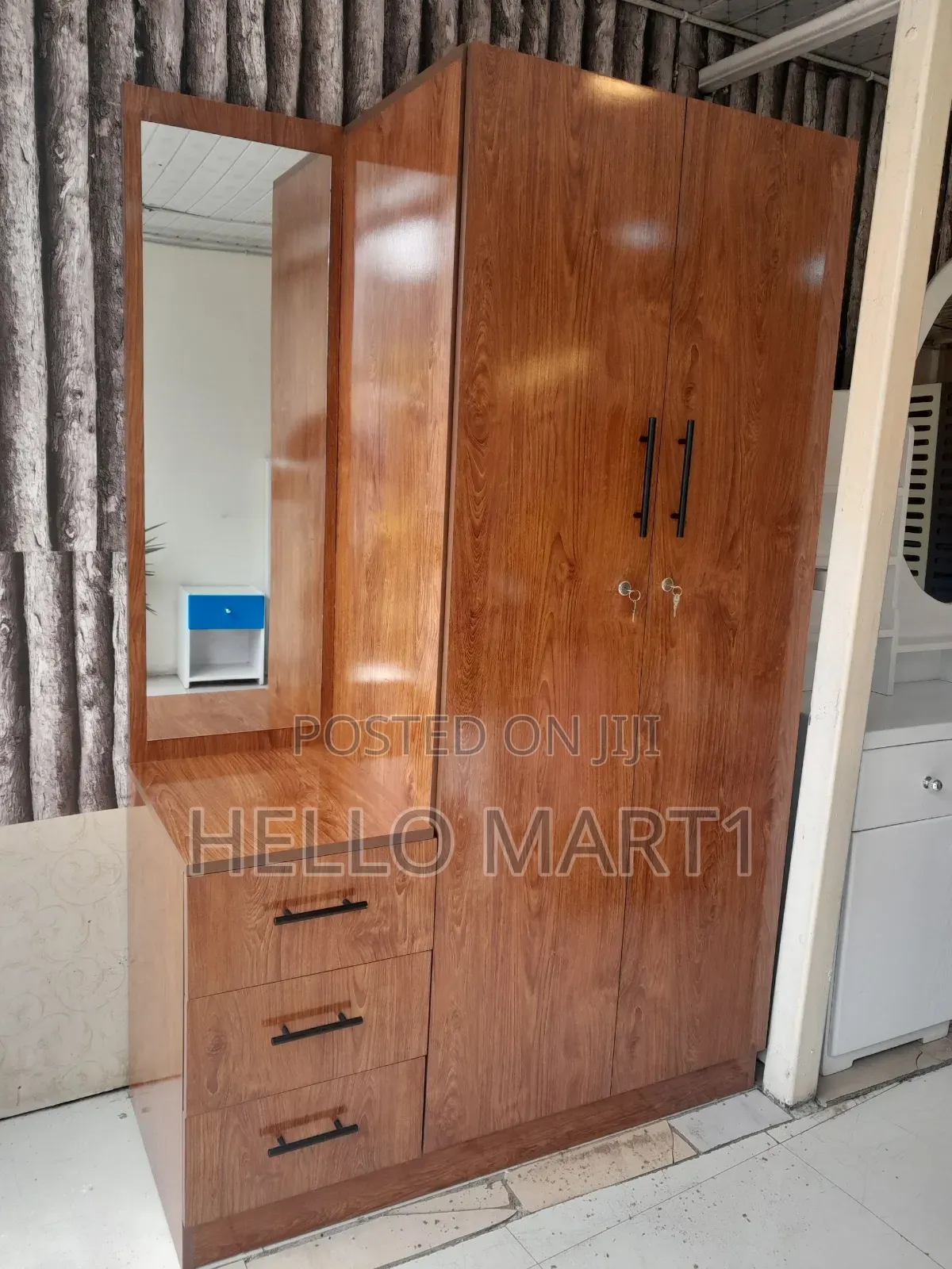 Wardrobe With Dresser Mirror