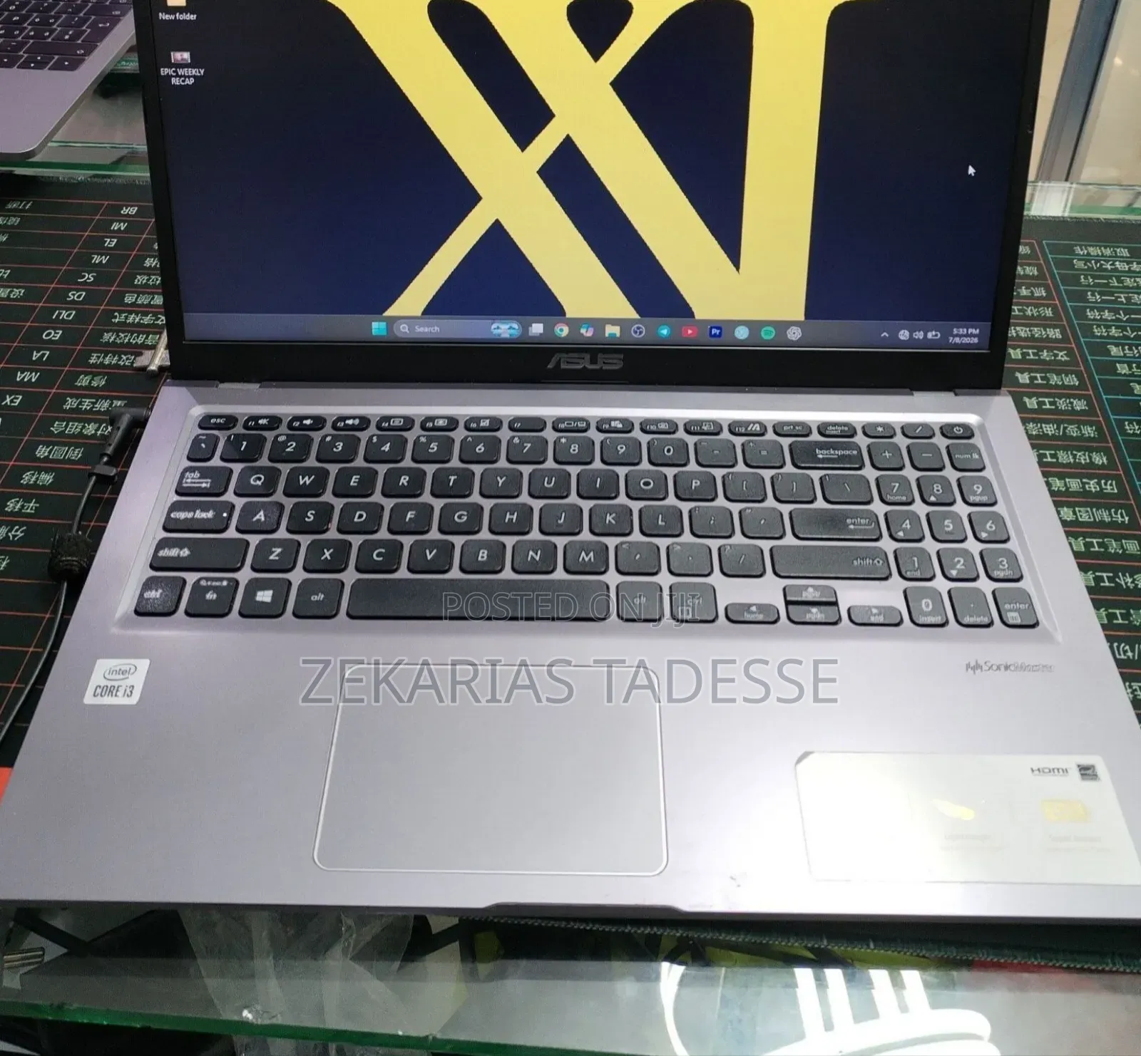 New Laptop Asus VivoBook 15 X505BA 8GB Intel Core i3 SSD 256GB