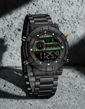 NAVIFORCE Digital Sports Watch – Stainless Steel