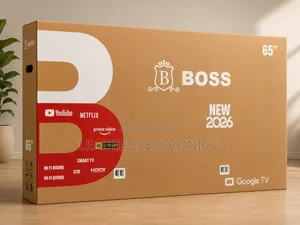 Boss TV 65" Smart Google TV UHD QLED TV – New 2026 Model
