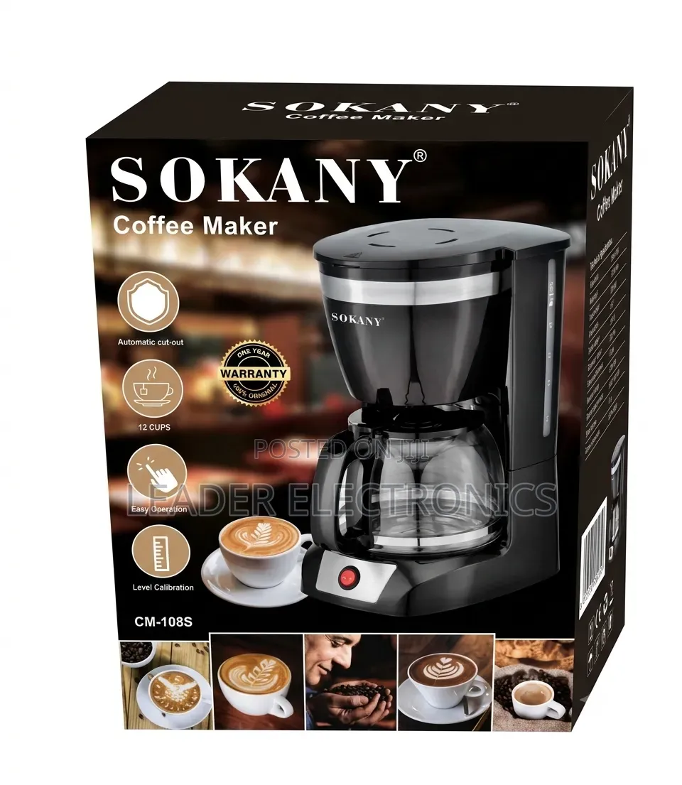 Sokany Coffee Maker 12 Cup – Fast Brewing, Large Capacity Perfect