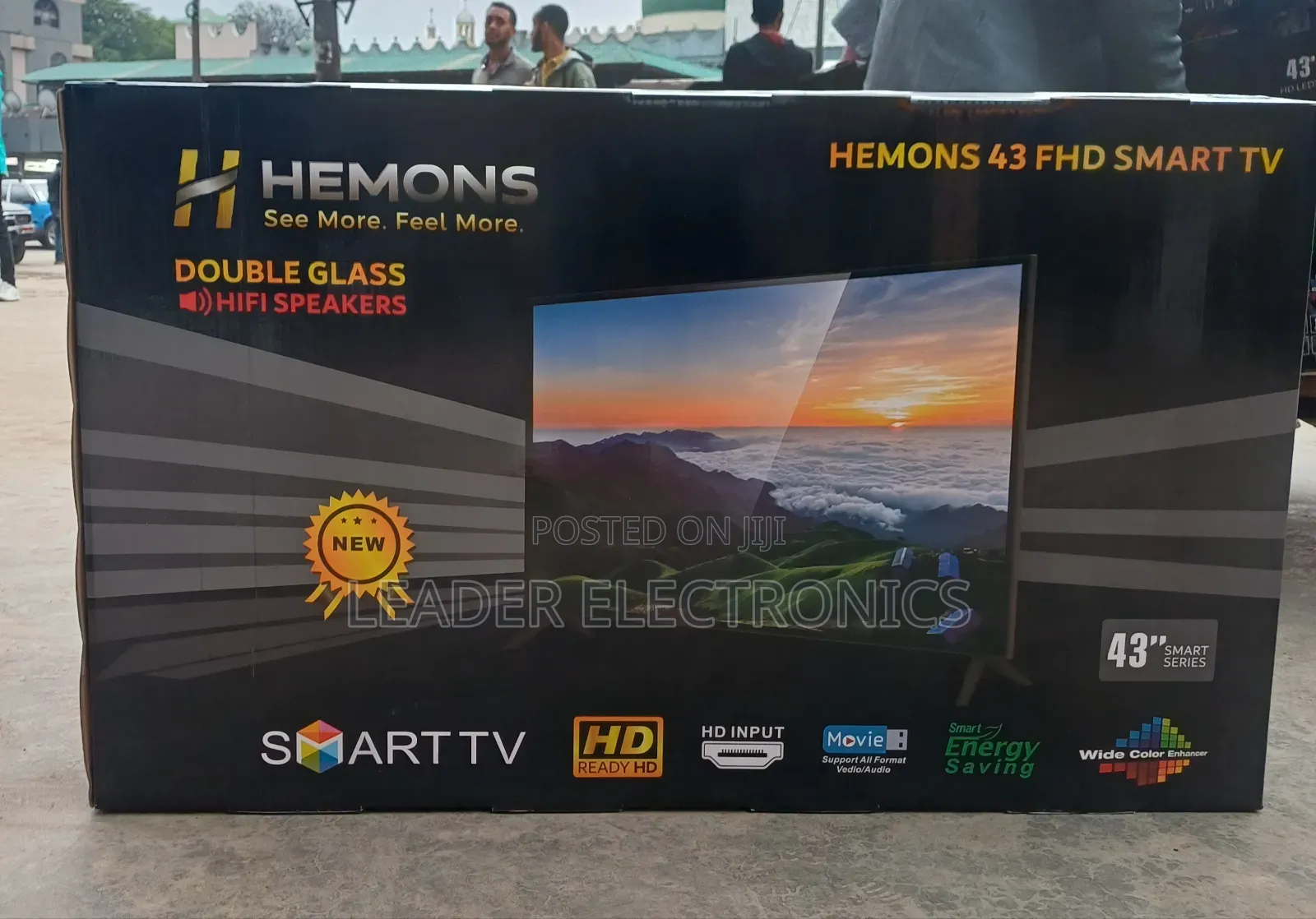 Hemons TV 43" Smart Android TV Double Glass TV