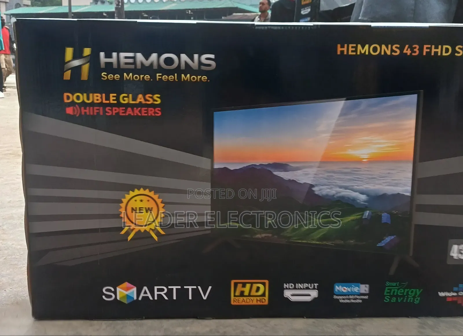 Hemons TV 43" Smart Android TV Double Glass TV