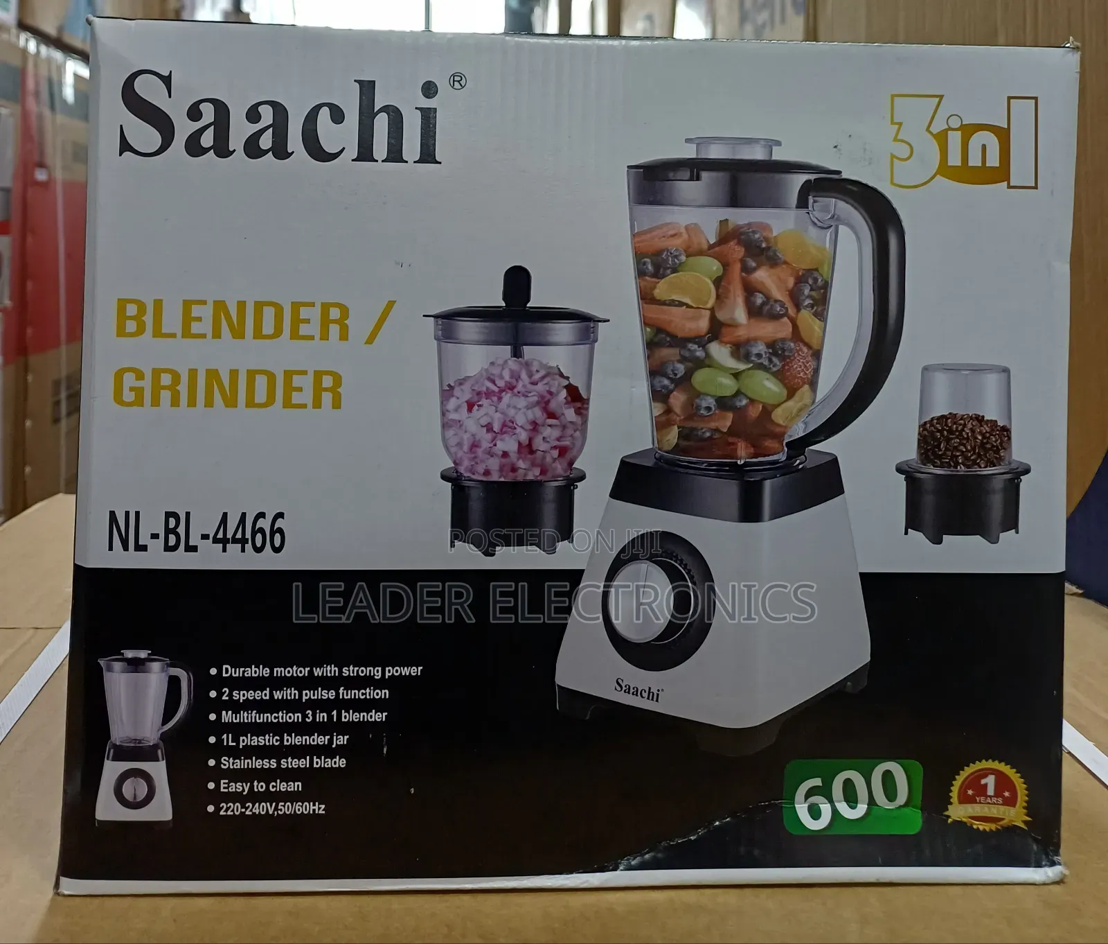 Saachi Blender Grinder 3 in 1 Juicer