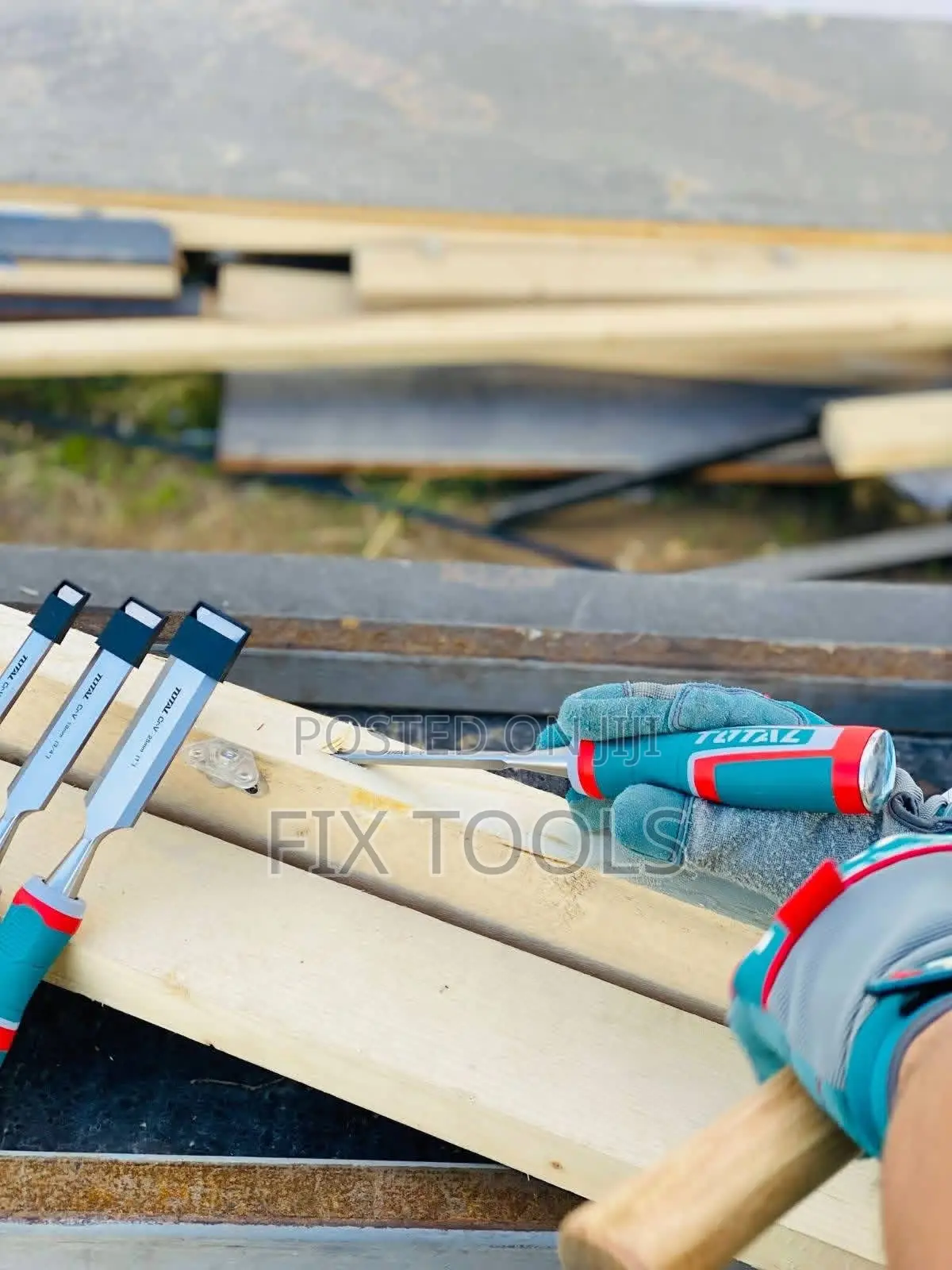 4-Piece TOTAL Brand Wood Chisel Set,