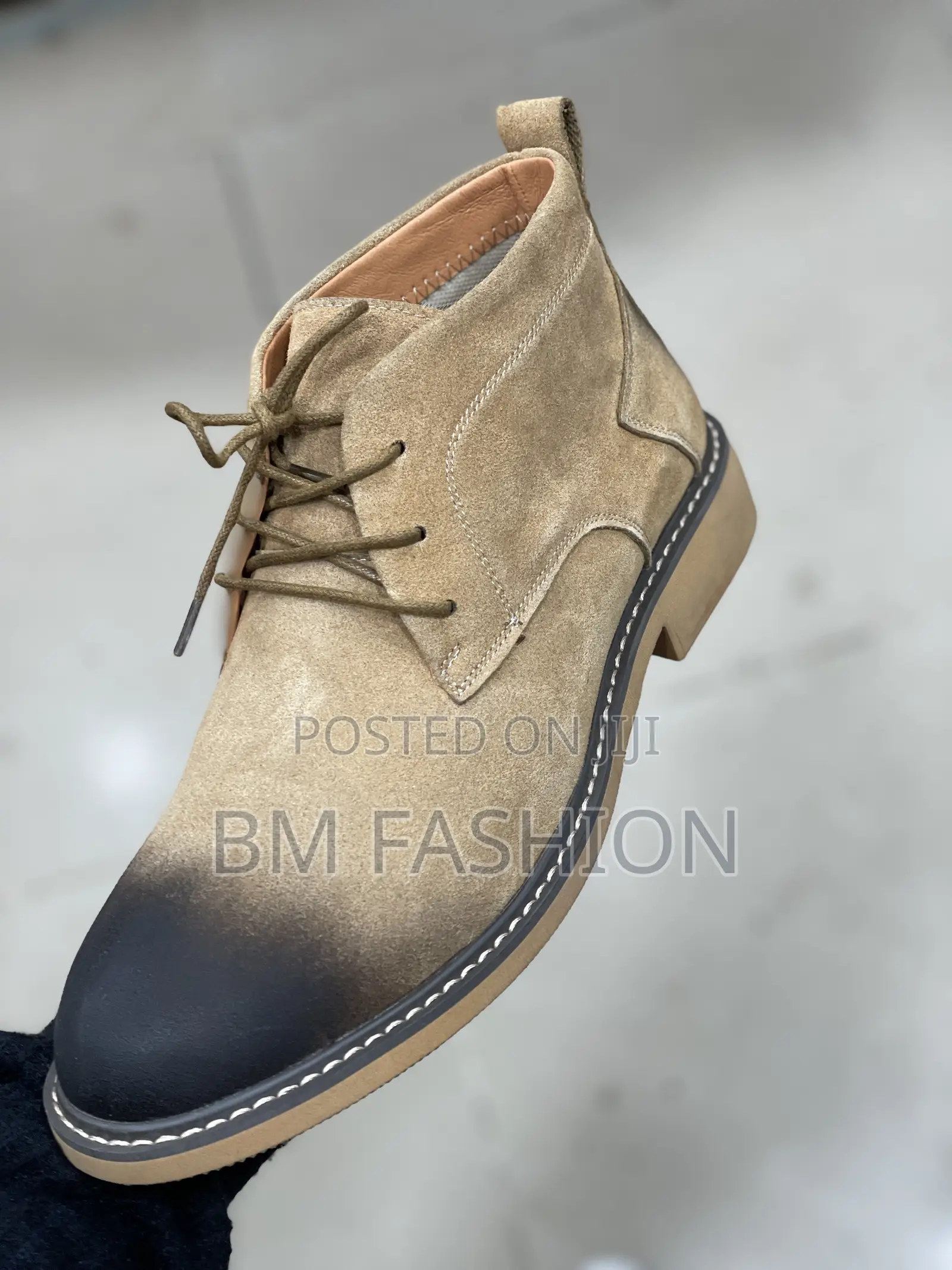 Chelsea Boots Khaki X Black Suede