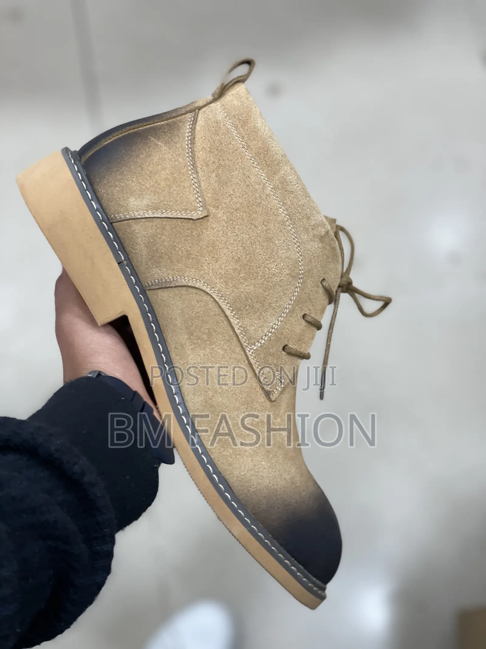 Chelsea Boots Khaki X Black Suede