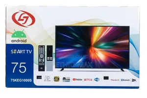 LJ TV 75" Smart Android TV – Double Glass Design | UHD (Original)