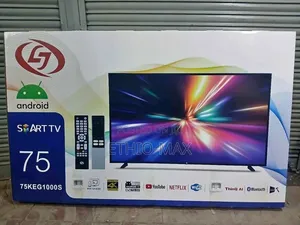 LJ TV 75" Smart Android TV – Double Glass Design | UHD (Original)