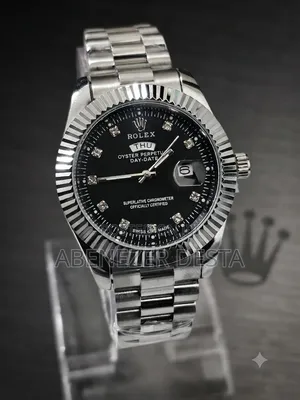 Rolex Datejust Features a Black Diamond Dial and a Fluted Bezel