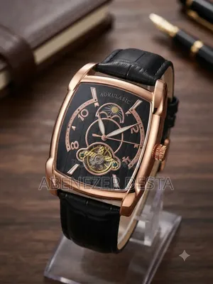 AOKULASIC Automatic Mechanical Watch Distinctive Tonneau-Shaped