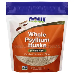 Whole Psyllium Husks, Soluble Fiber 454g