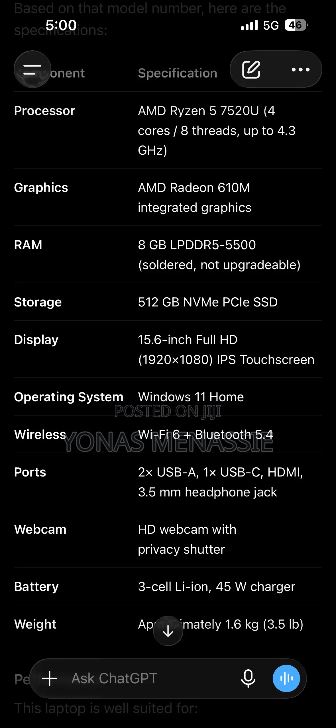 New Laptop HP Stream Notebook 8GB AMD Ryzen 5 SSD 512GB