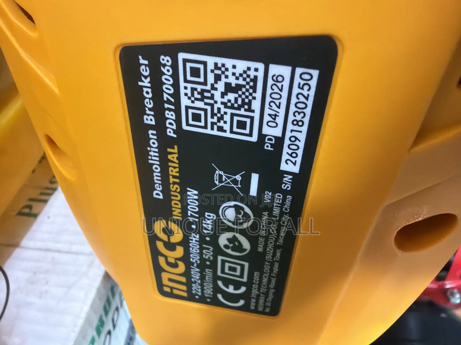 Ingco 1700W Demolition Breaker