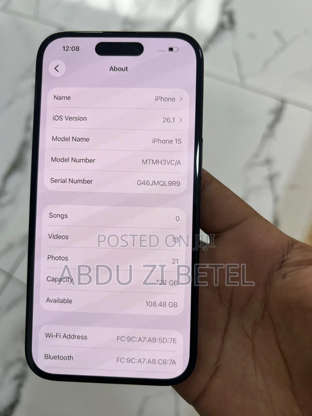 Apple iPhone 15 128 GB Black