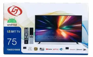 LJ 75” Android TV | UHD Display | Tempered Double Glass