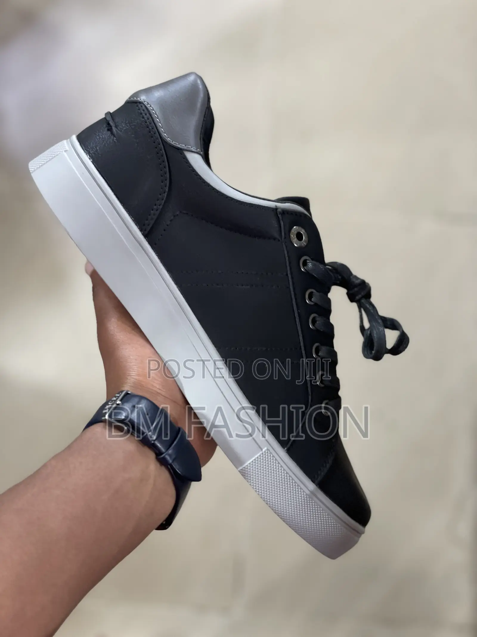 Us Polo Assn Black Casual Mens Flat Sneakers