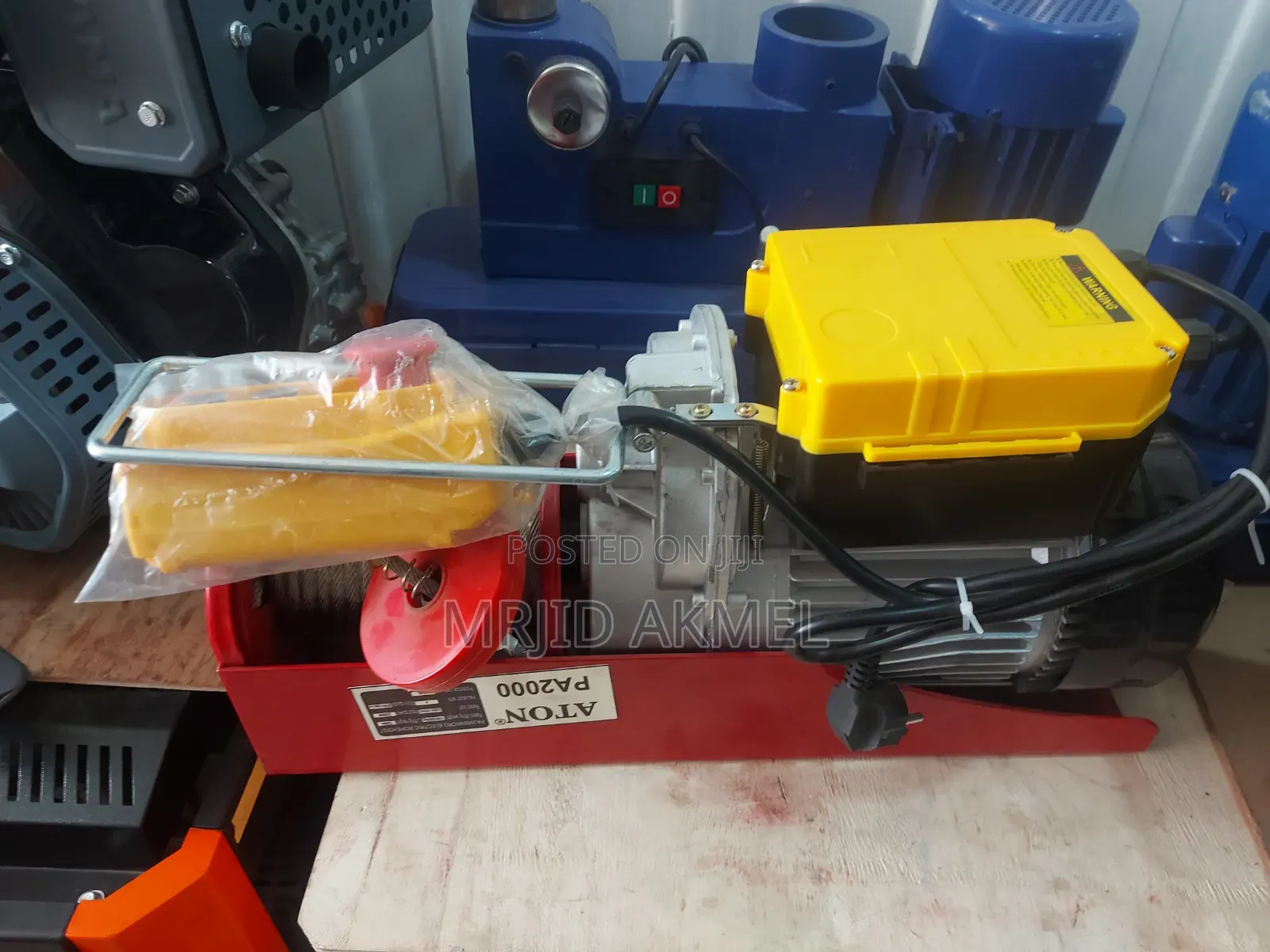 1000kg Mini Electric Hoist Small Hoist Wire Rope Winch Crane