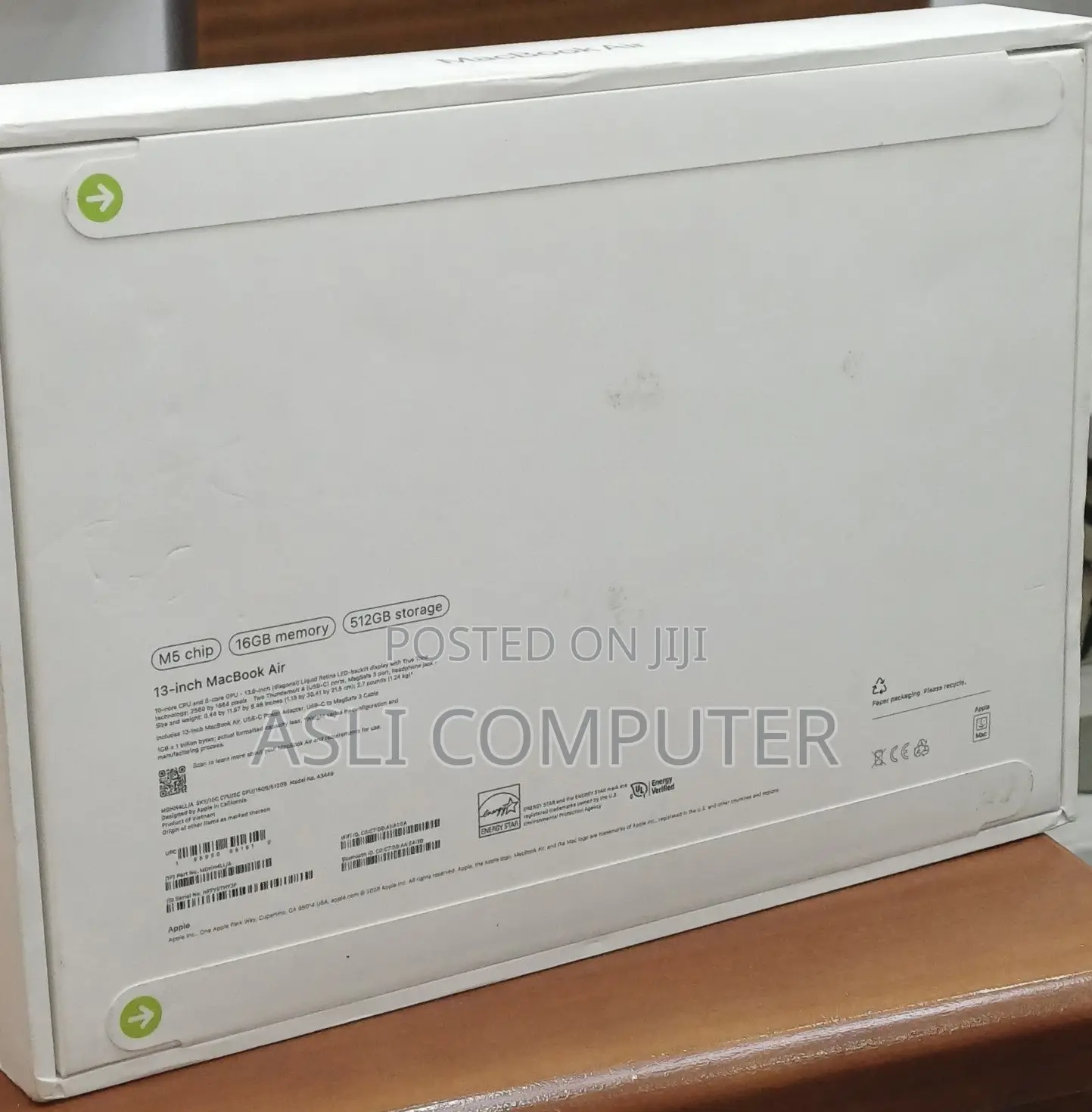 New Laptop Apple MacBook Air 2026 M5 16GB Apple M5 SSD 512GB