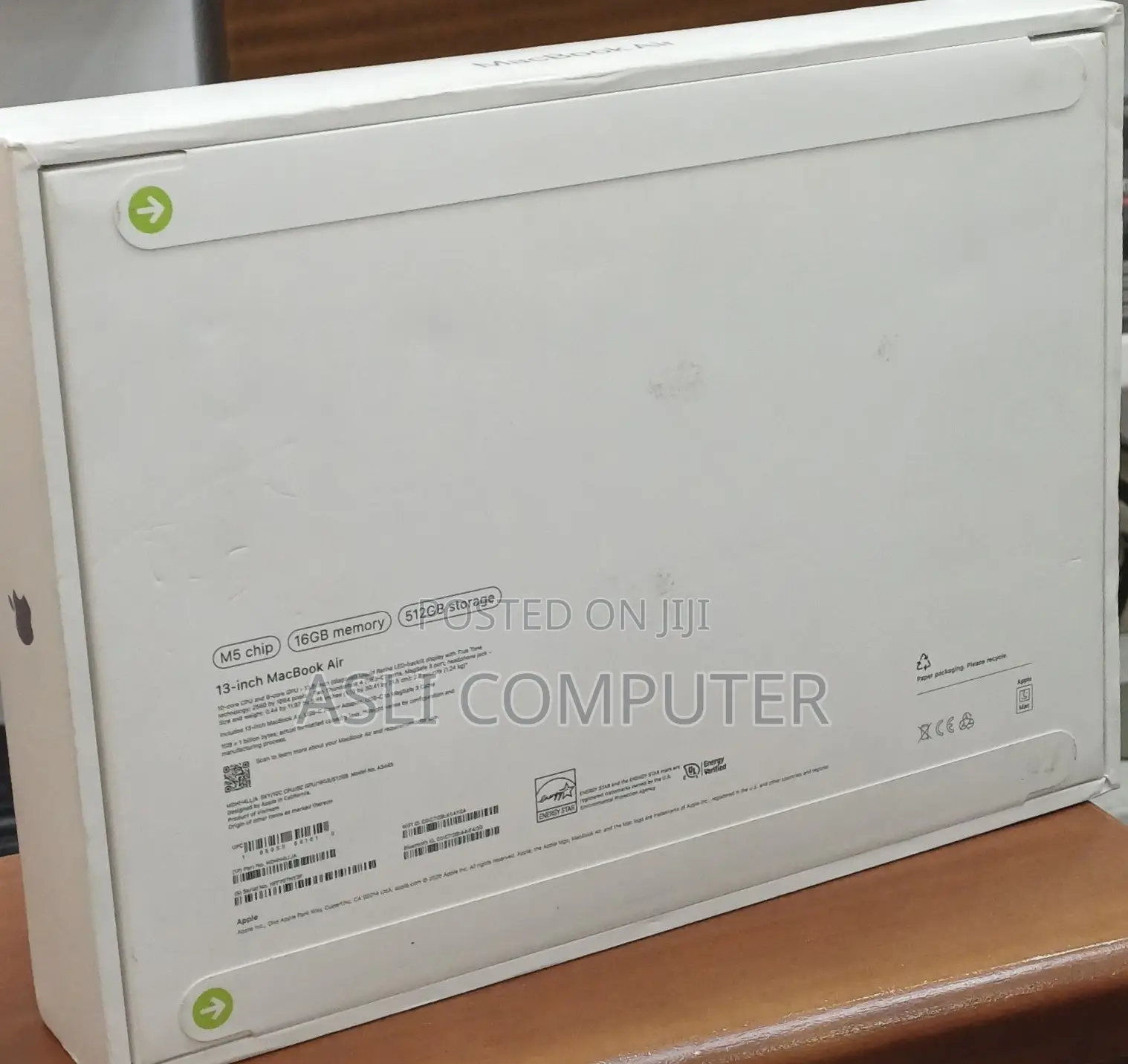 New Laptop Apple MacBook Air 2026 M5 16GB Apple M5 SSD 512GB