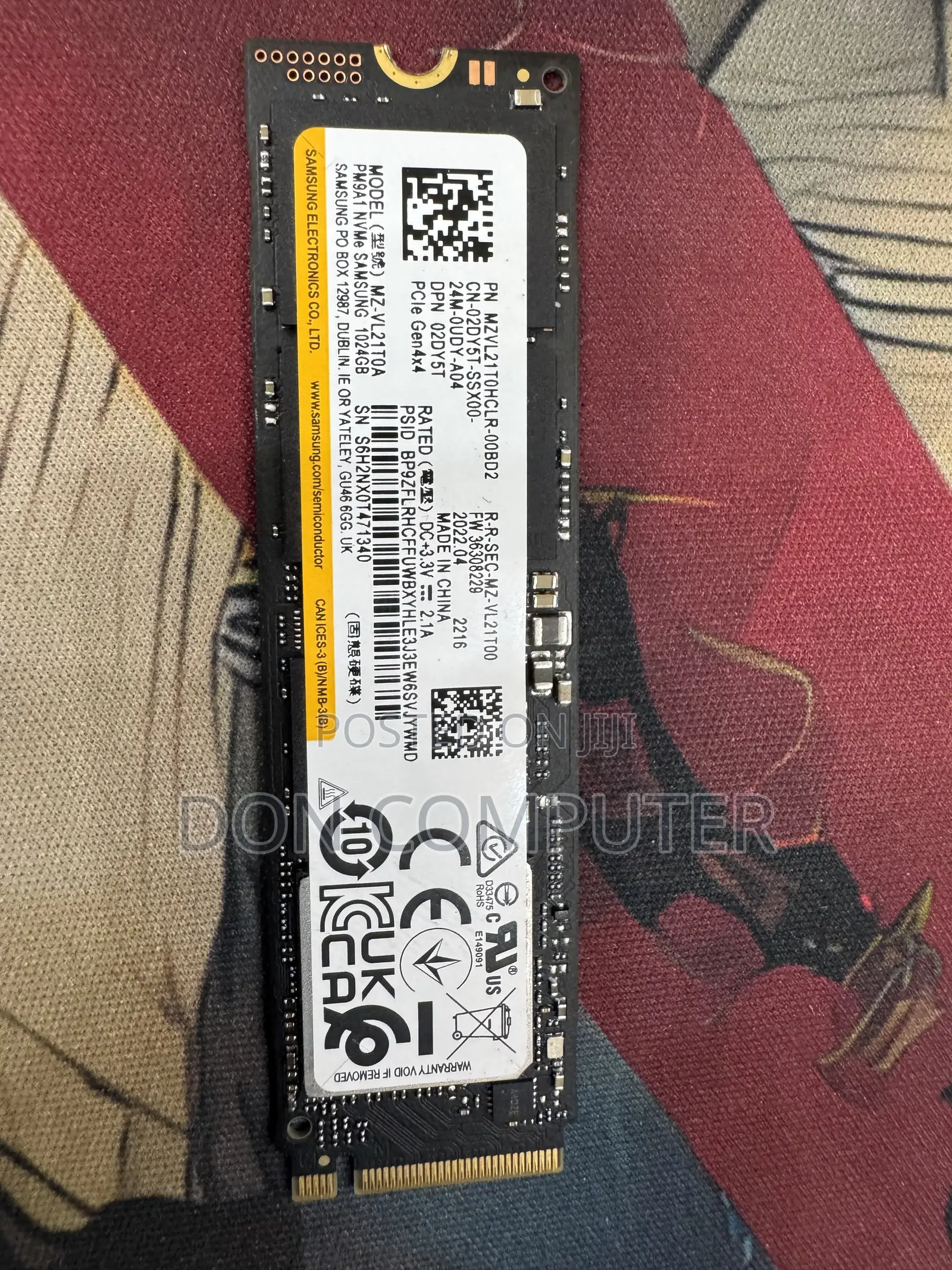 1 Tera NVMe SSD Samsung