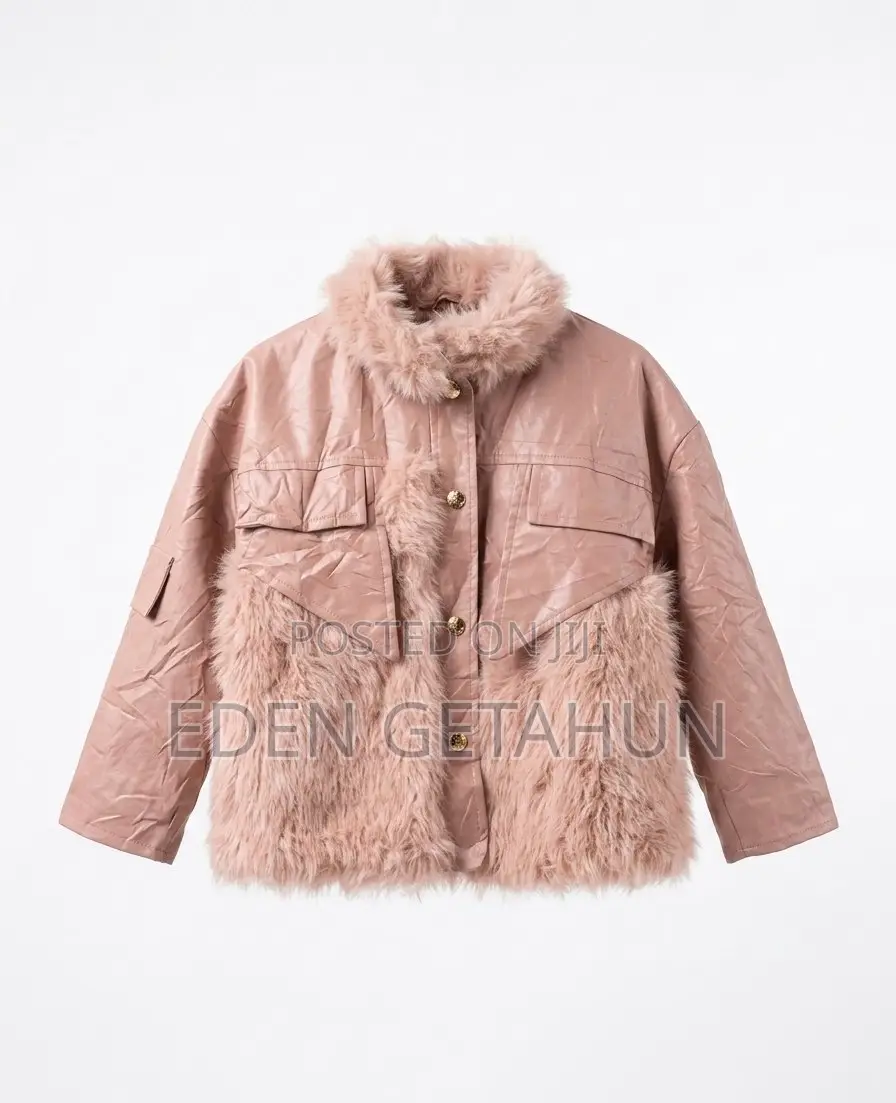 Girls Pink Leather Jacket