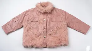 Girls Pink Leather Jacket