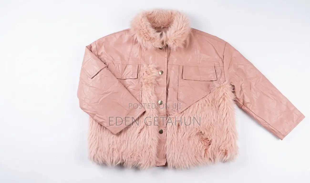 Girls Pink Leather Jacket