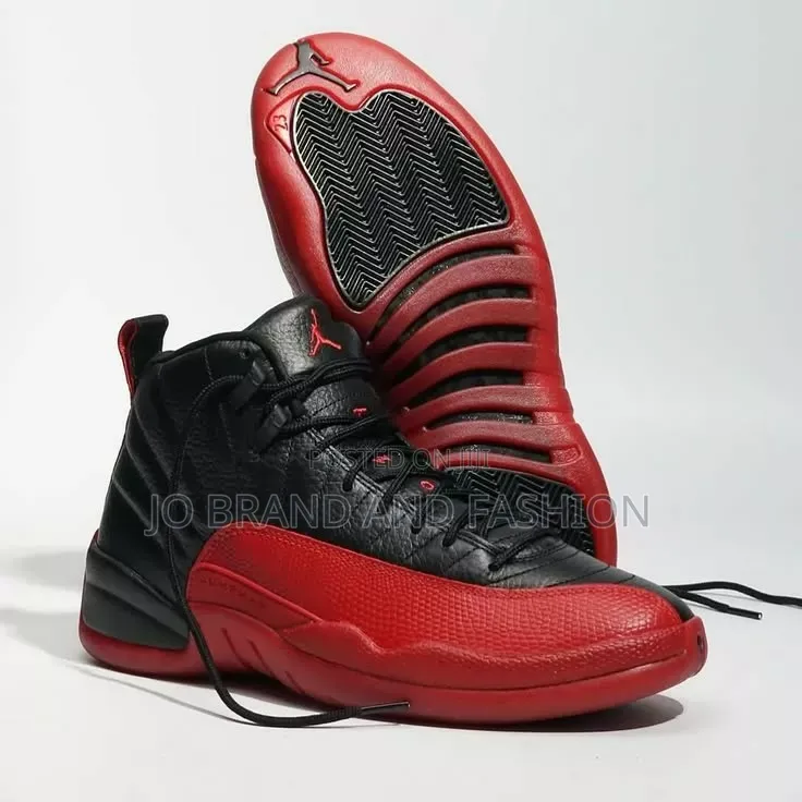 Jordan 12 Reverse Flu Gameog Classic Shoes
