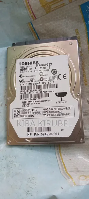 Toshiba 500GB Hard Disk