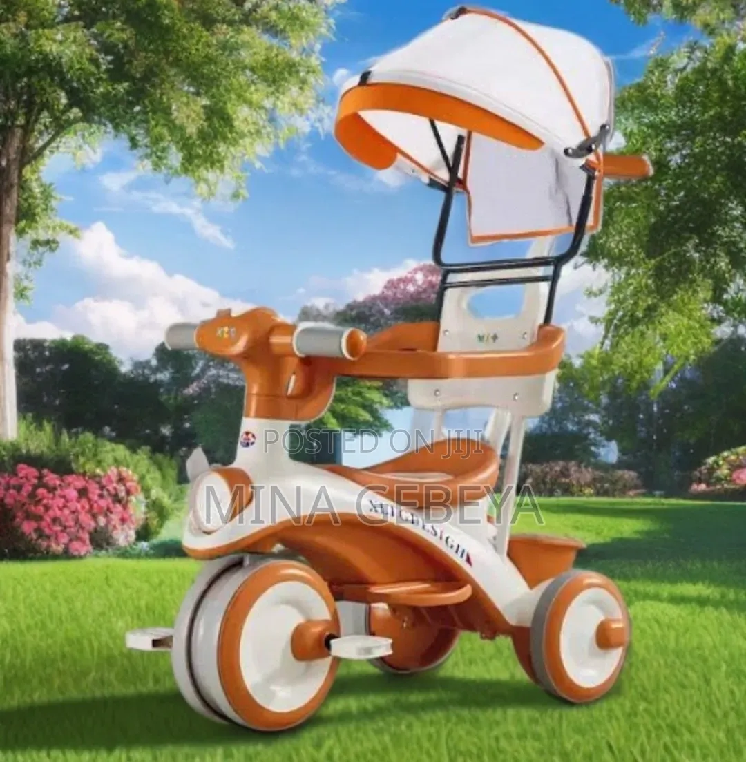 Baby Musical Tricycle With Parent Handle