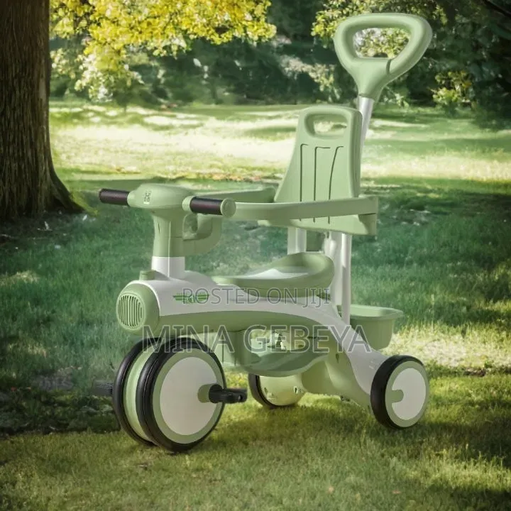 Baby Musical Tricycle With Parent Handle