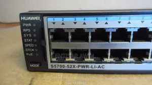 Huawei S5700-52x-PWR- LI-AC, 48xGE PoE+/4x10GE SFP+/AC. Access Switch